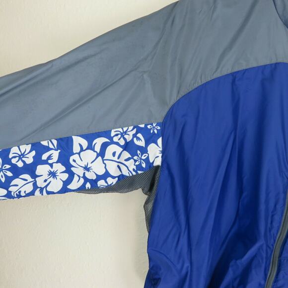 Marmot Nylon Hibiscus Flower Pattern Windbreaker - Women's L - Picture 4 of 6